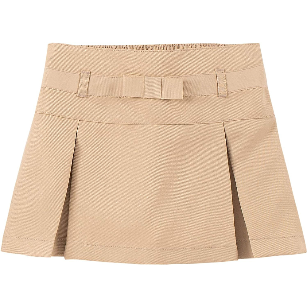 Girls' Uniform Skort with Built-in Shorts | Bulk OEM Manufacturer