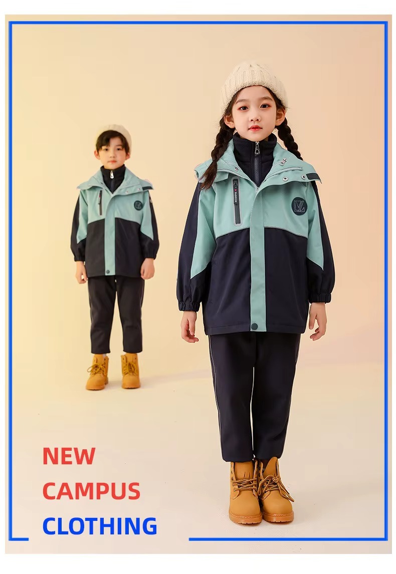 Two-Piece School Uniform Jacket System | Customizable Outerwear for Educational Institutions