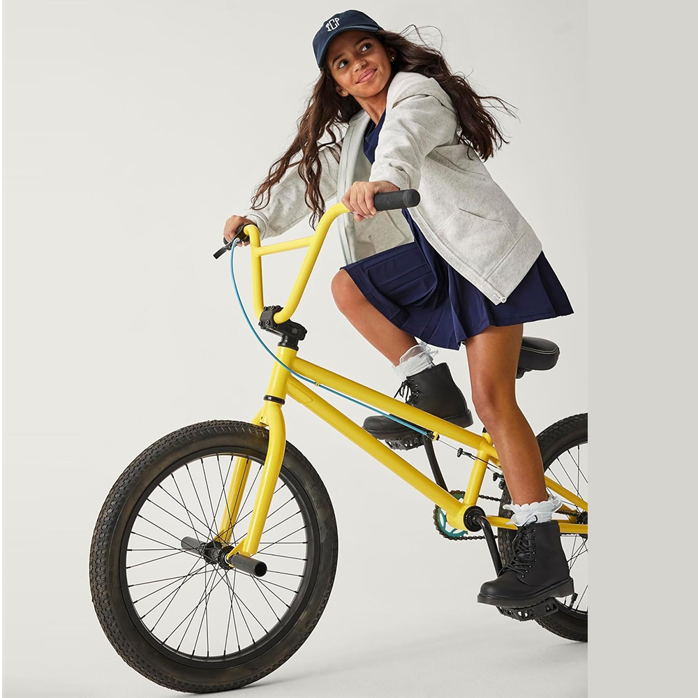 Girls' Summer Short-Sleeve Pleated Dress | Custom School Uniform Manufacturer