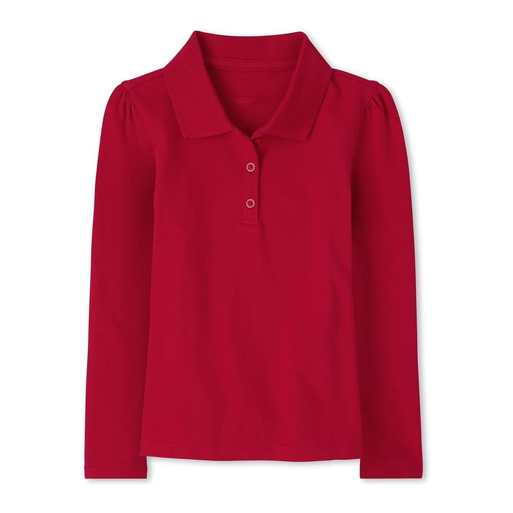 Girls' Puff Sleeve Polo Shirt Manufacturer | Custom School Uniform Tops & OEM Production