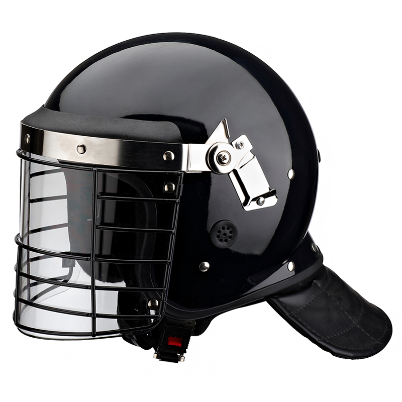 Aço malha balística motim proteção capacete