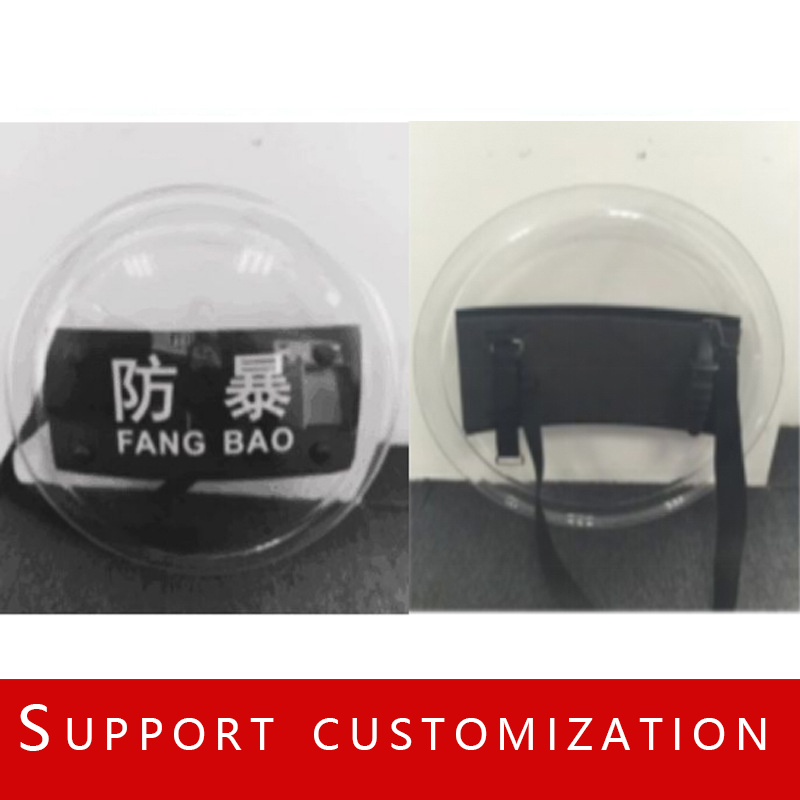 China Fabricação Polícia Policarbonato Round Anti Riot Shield
