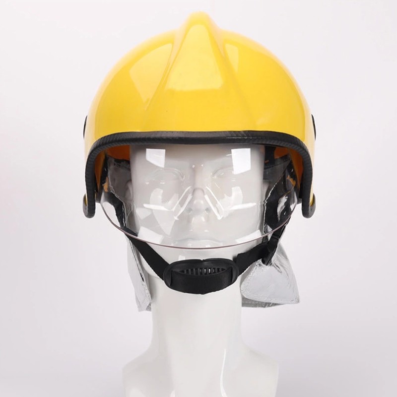 Capacete De Fogo De Estilo Europeu Com Logotipo De Impressão De Máscara