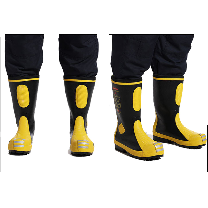 Botas bombeiros impermeáveis resistentes ao calor personalizadas