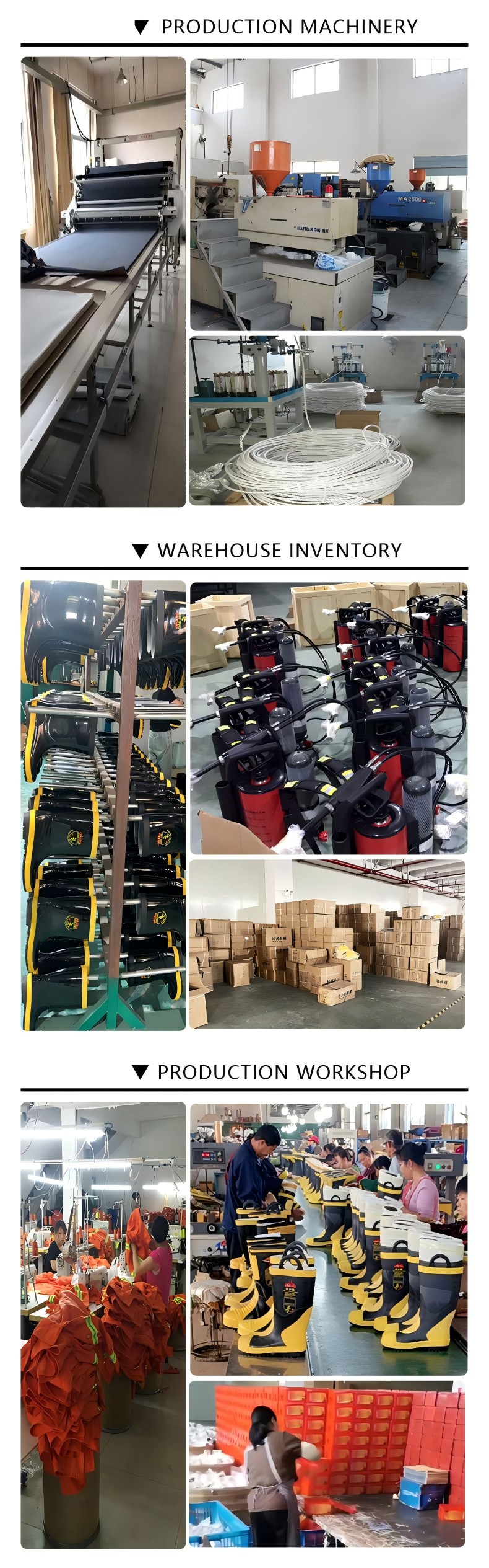 Firefighter Suits Six-Piece Set